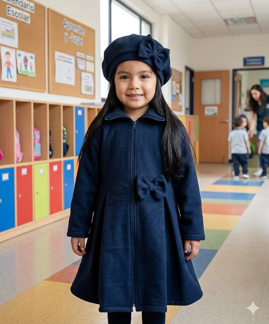 Abrigo Escolar Princess en polar